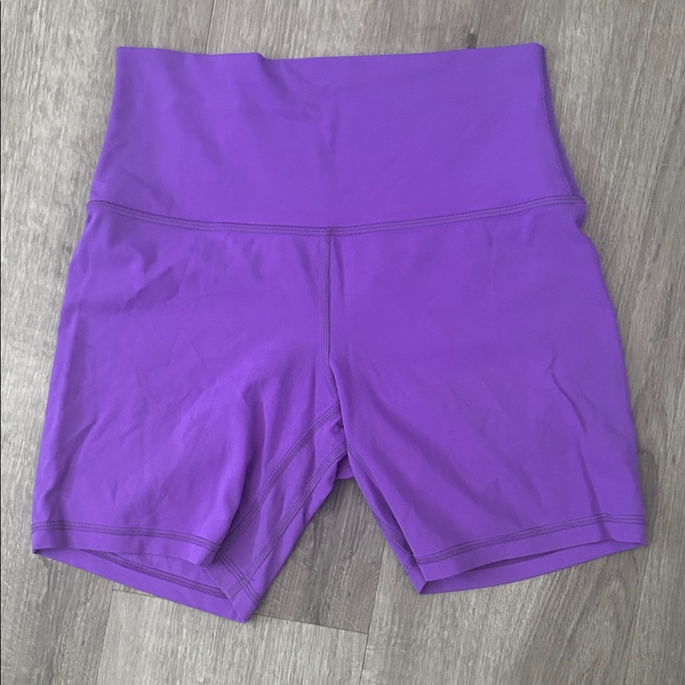 Lululemon Athletica Purple High-Waisted Align Shorts